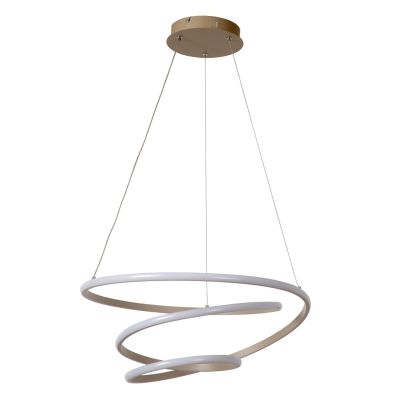 Lucide ESPIRAL - Pendant light - LED Dim. - CCT - 1x40W 2700K/4000K - Taupe